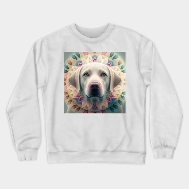 A Fractal Design of A Labrador Retriever Crewneck Sweatshirt by daniel4510